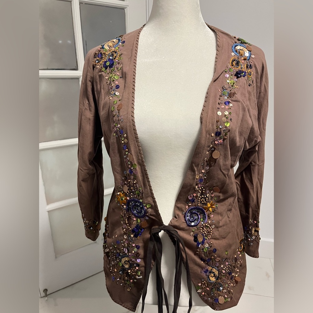 Common Thread Small Embroidered Jacket - image 1